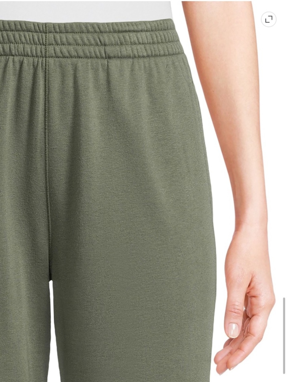 Athletic Works Women’s Green Midnight Wide Leg Pants W/Side Vents Size Large NWT - Picture 5 of 6